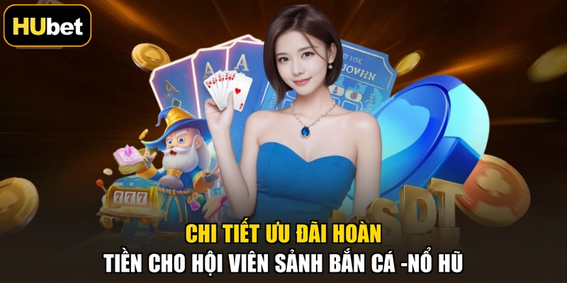 Chi tiết ưu đãi hoàn tiền cho hội viên sảnh bắn cá -nổ hũ