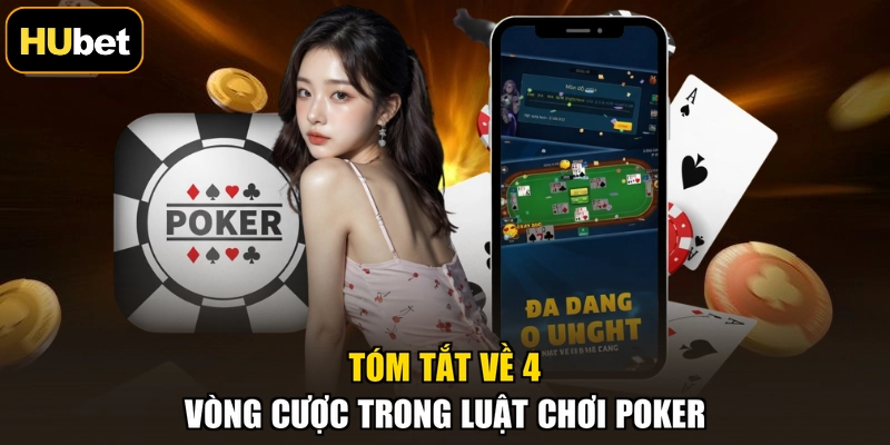 Tóm tắt về 4 vòng cược trong luật chơi Poker